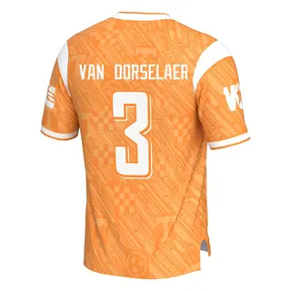 Game Youth Jack Van Dorselaer Tennessee Volunteers Replica Highlight Print Football Jersey - Orange