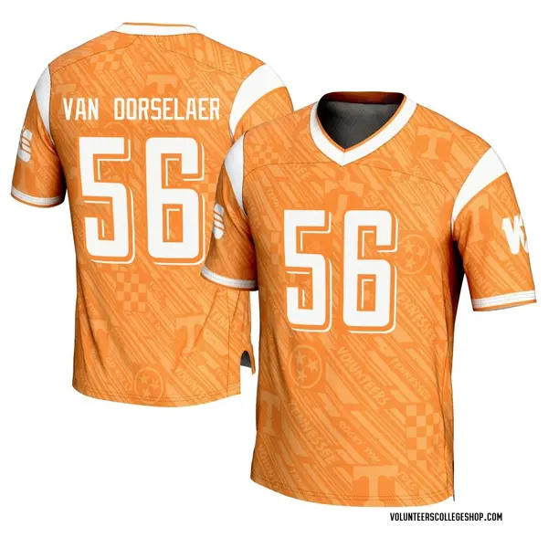 Game Youth Jack Van Dorselaer Tennessee Volunteers Replica Highlight Print Football Jersey - Orange