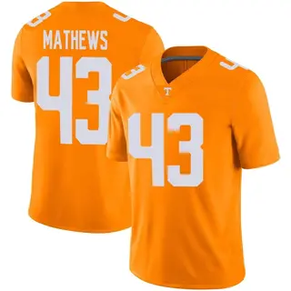 Game Youth Jackson Mathews Tennessee Volunteers Nike Football Jersey - Orange