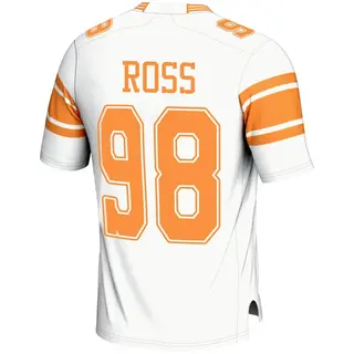 Game Youth Jackson Ross Tennessee Volunteers Replica 2nd Football Jersey - White