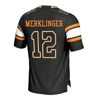 Game Youth Jake Merklinger Tennessee Volunteers Replica Football Jersey - Black