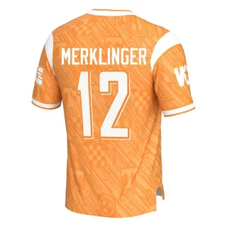 Game Youth Jake Merklinger Tennessee Volunteers Replica Highlight Print Football Jersey - Orange