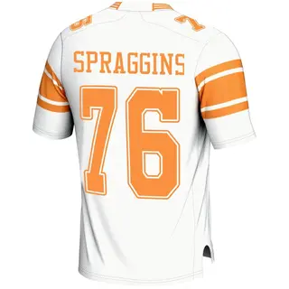 Game Youth Javontez Spraggins Tennessee Volunteers Replica 2nd Football Jersey - White