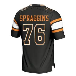 Game Youth Javontez Spraggins Tennessee Volunteers Replica Football Jersey - Black