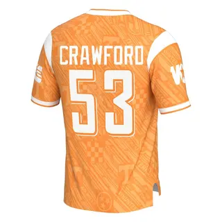 Game Youth Jeremiah Crawford Tennessee Volunteers Replica Highlight Print Football Jersey - Orange