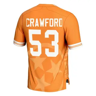 Game Youth Jeremiah Crawford Tennessee Volunteers Replica Icon Print Football Jersey - Orange