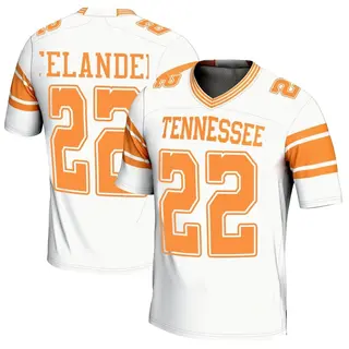 Game Youth Jeremiah Telander Tennessee Volunteers Replica 2nd Football Jersey - White
