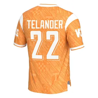 Game Youth Jeremiah Telander Tennessee Volunteers Replica Highlight Print Football Jersey - Orange
