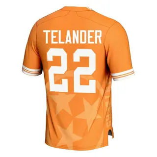Game Youth Jeremiah Telander Tennessee Volunteers Replica Icon Print Football Jersey - Orange