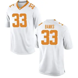 Game Youth Jeremy Banks Tennessee Volunteers Nike College Jersey - White