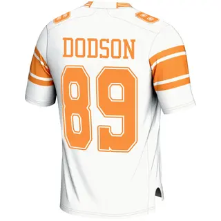 Game Youth Joakim Dodson Tennessee Volunteers Replica 2nd Football Jersey - White