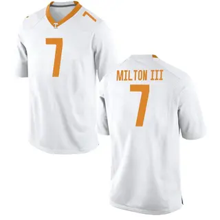 Game Youth Joe Milton III Tennessee Volunteers Nike College Jersey - White