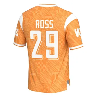 Game Youth Jordan Ross Tennessee Volunteers Replica Highlight Print Football Jersey - Orange