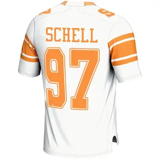 Game Youth Josh Schell Tennessee Volunteers Replica 2nd Football Jersey - White