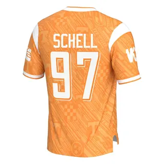 Game Youth Josh Schell Tennessee Volunteers Replica Highlight Print Football Jersey - Orange