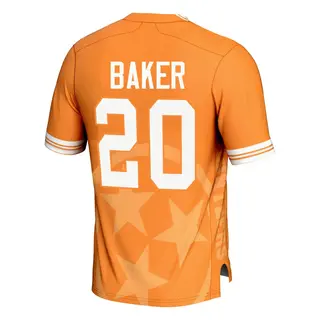 Game Youth Justin Baker Tennessee Volunteers Replica Icon Print Football Jersey - Orange