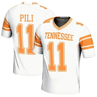 Game Youth Keenan Pili Tennessee Volunteers Replica 2nd Football Jersey - White