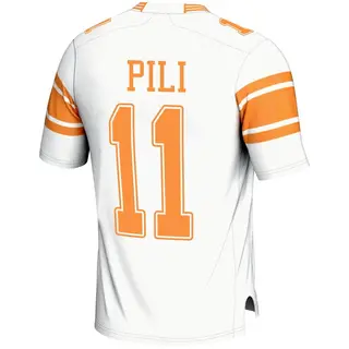 Game Youth Keenan Pili Tennessee Volunteers Replica 2nd Football Jersey - White