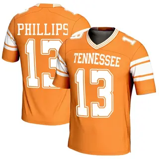 Game Youth Mason Phillips Tennessee Volunteers Replica Football Jersey - Orange