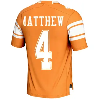 Game Youth Mike Matthews Tennessee Volunteers Replica Football Jersey - Orange