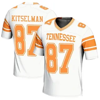 Game Youth Miles Kitselman Tennessee Volunteers Replica 2nd Football Jersey - White