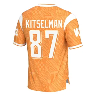 Game Youth Miles Kitselman Tennessee Volunteers Replica Highlight Print Football Jersey - Orange