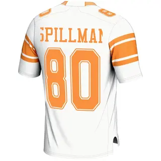 Game Youth Nate Spillman Tennessee Volunteers Replica 2nd Football Jersey - White