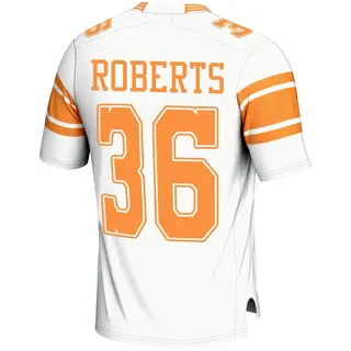 Game Youth Nathan Roberts Tennessee Volunteers Replica 2nd Football Jersey - White