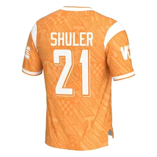 Game Youth Navy Shuler Tennessee Volunteers Replica Highlight Print Football Jersey - Orange