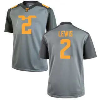 Game Youth Peyton Lewis Tennessee Volunteers Nike College Jersey - Gray