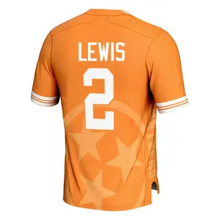 Game Youth Peyton Lewis Tennessee Volunteers Replica Icon Print Football Jersey - Orange