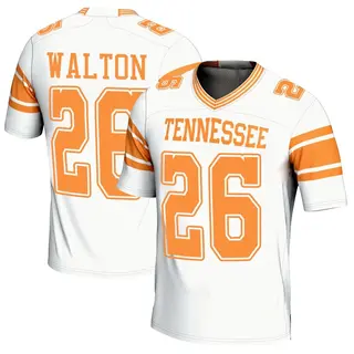 Game Youth Sidney Walton Tennessee Volunteers Replica 2nd Football Jersey - White