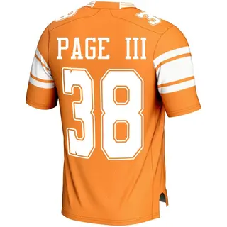 Game Youth Solon Page III Tennessee Volunteers Replica Football Jersey - Orange