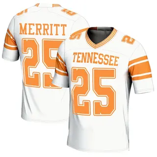 Game Youth Timothy Merritt Tennessee Volunteers Replica 2nd Football Jersey - White