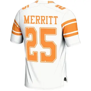 Game Youth Timothy Merritt Tennessee Volunteers Replica 2nd Football Jersey - White