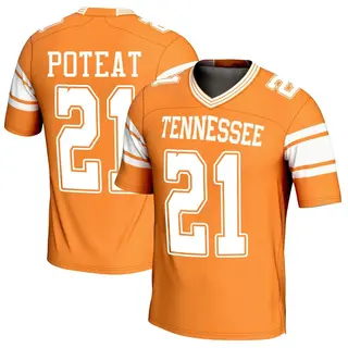 Game Youth Tre Poteat Tennessee Volunteers Replica Football Jersey - Orange
