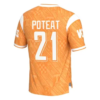 Game Youth Tre Poteat Tennessee Volunteers Replica Highlight Print Football Jersey - Orange
