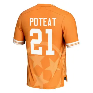 Game Youth Tre Poteat Tennessee Volunteers Replica Icon Print Football Jersey - Orange