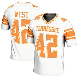 Game Youth Tyre West Tennessee Volunteers Replica 2nd Football Jersey - White
