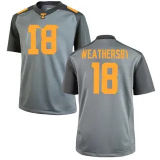 Game Youth Tyree Weathersby Tennessee Volunteers Nike College Jersey - Gray