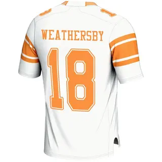 Game Youth Tyree Weathersby Tennessee Volunteers Replica 2nd Football Jersey - White