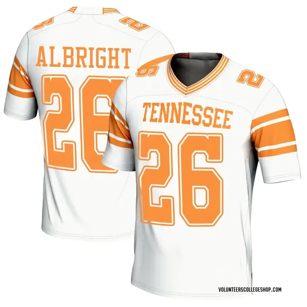 Game Youth Will Albright Tennessee Volunteers Replica 2nd Football Jersey - White