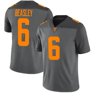 Limited Men's Aaron Beasley Tennessee Volunteers Nike Football Jersey - Gray
