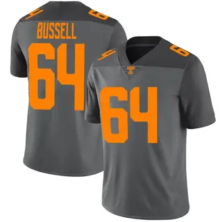 Limited Men's Ayden Bussell Tennessee Volunteers Nike Football Jersey - Gray