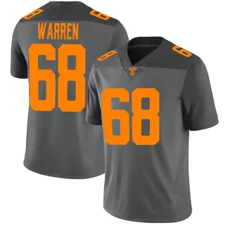 Limited Men's Bennett Warren Tennessee Volunteers Nike Football Jersey - Gray