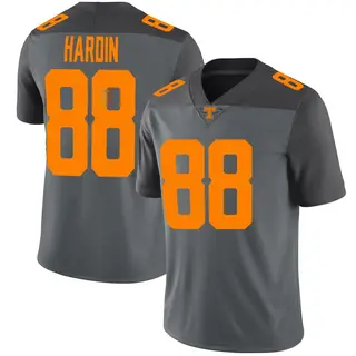 Limited Men's Deon Hardin Tennessee Volunteers Nike Football Jersey - Gray