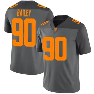 Limited Men's Dominic Bailey Tennessee Volunteers Nike Football Jersey - Gray