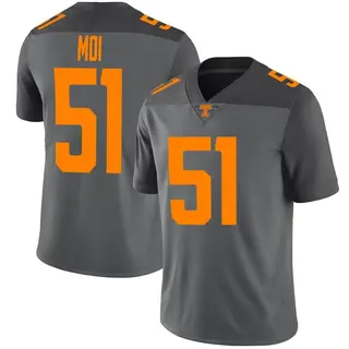 Limited Men's Jaxson Moi Tennessee Volunteers Nike Football Jersey - Gray