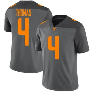 Limited Men's Jourdan Thomas Tennessee Volunteers Nike Football Jersey - Gray
