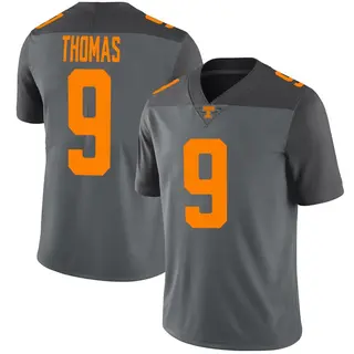 Limited Men's Star Thomas Tennessee Volunteers Nike Football Jersey - Gray